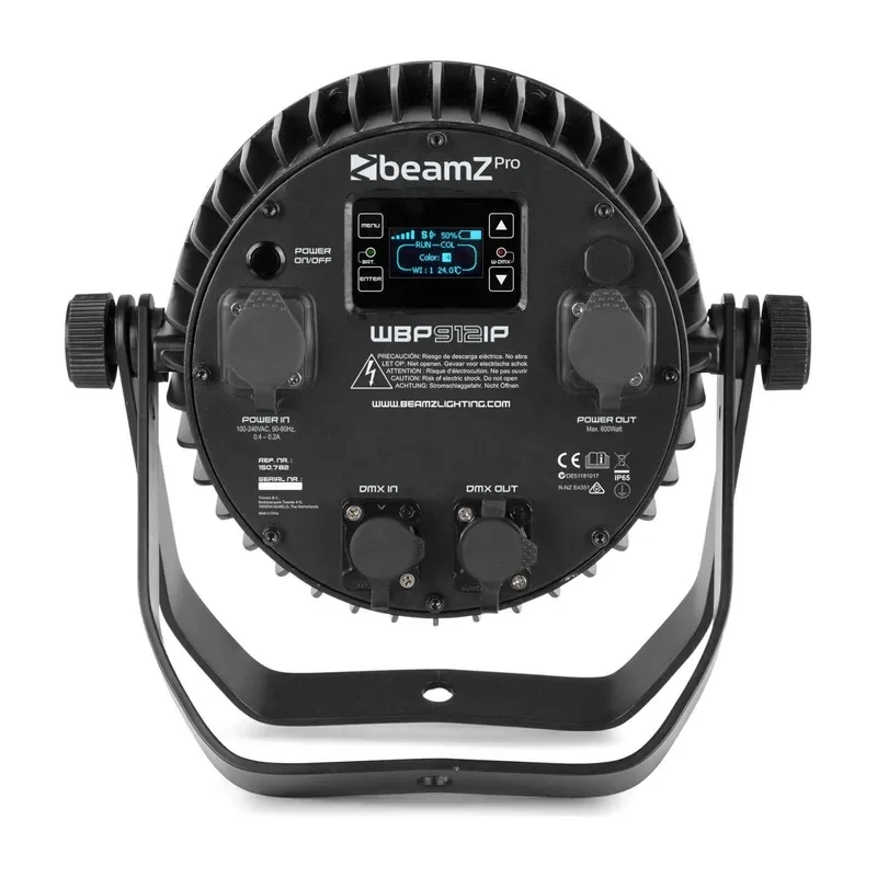 Akku-LED-Strahler Beamz WPB912 RGBWA-UV Ansicht 2