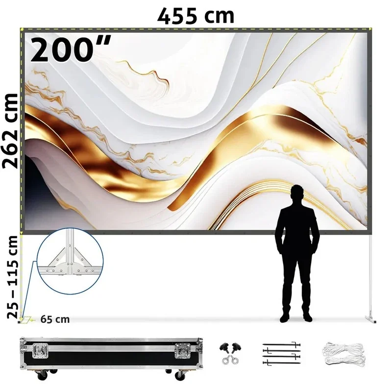 Faltrahmen-Leinwand 200 Zoll (443 × 249 cm)