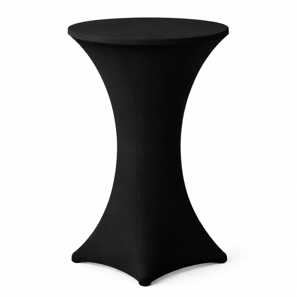 Stehtischhusse Stretch schwarz