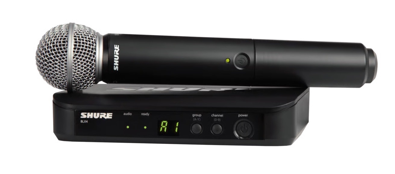Funkmikrofon und Empfänger Shure BLX24R/SM58