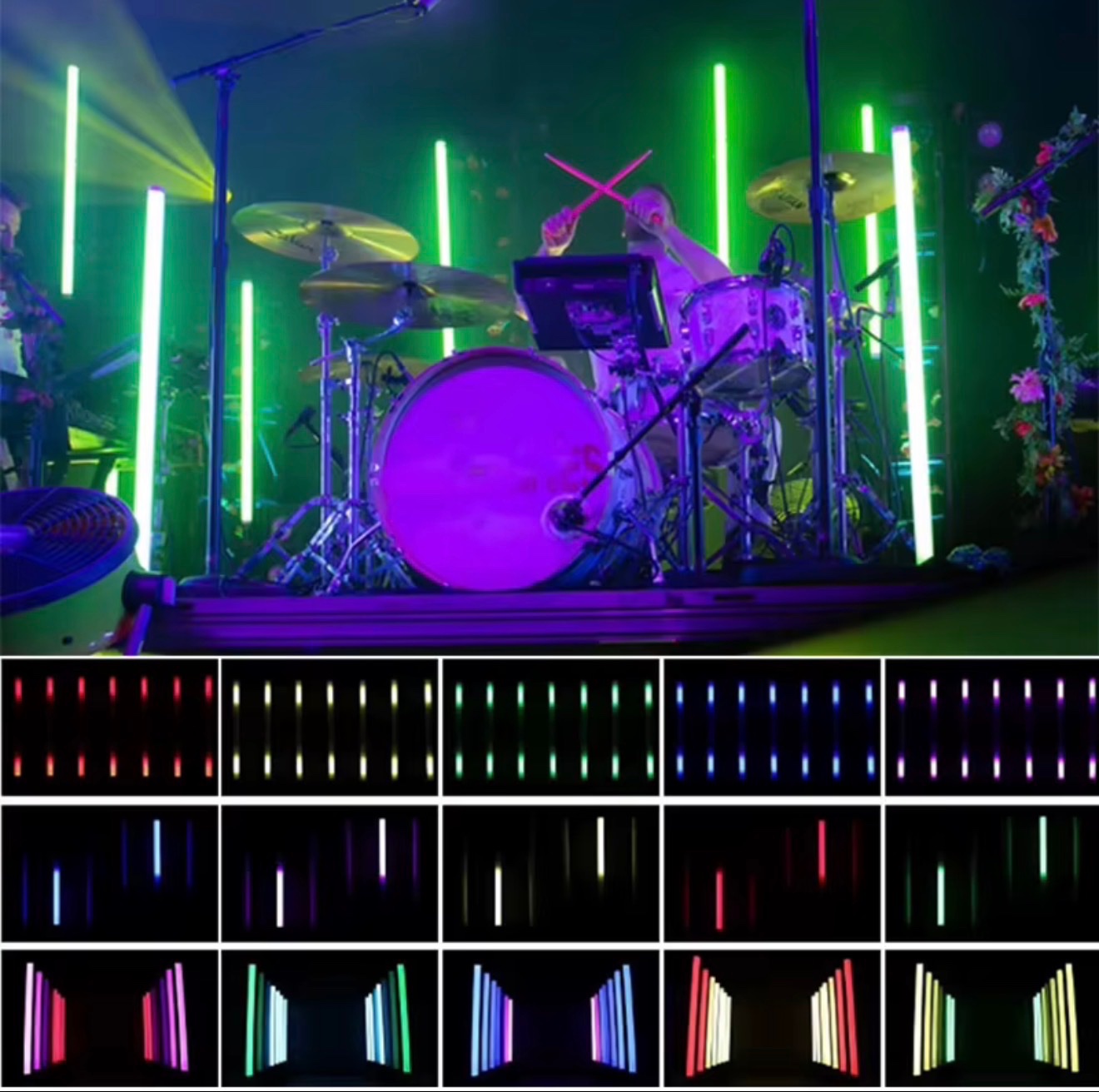 LED-Tubes RGBW mit Akku (10 Stück, im Flightcase) Ansicht 2