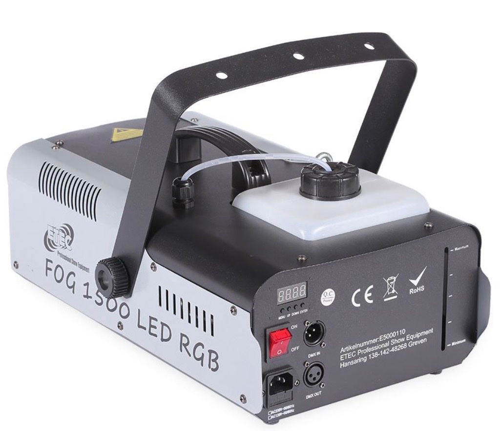 Nebelmaschine 1500 W mit RGB-LEDs Ansicht 2