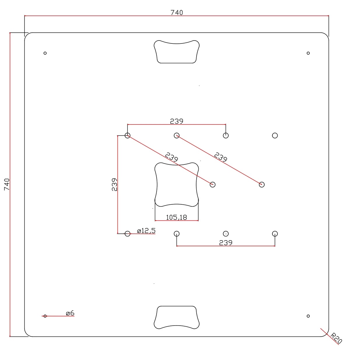 Truss-Bodenplatte Global Truss F34 (75 × 75 cm) Ansicht 2