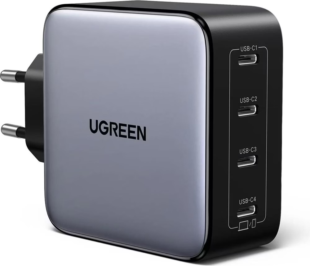 UGREEN 100W GaN Ladegerät, 4× USB-C